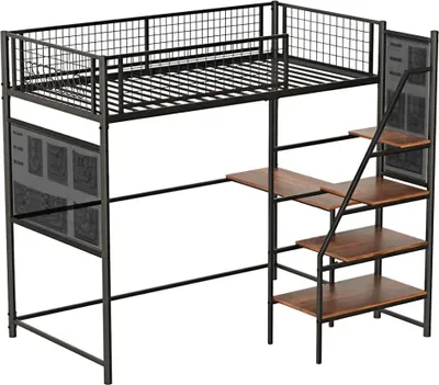 Obrázok produktu pre Kondela Vyvýšená posteľ so zábranou Niven 90x200 cm - čierna