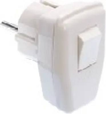 Produktbild von as-Schwabe Schutzkontakt-Winkelstecker Weiß max. Querschnitt 1,5mm² 230V IP20