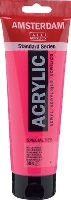 Produktbild von Amsterdam Standard Series Acrylfarbe Tube 250 ml Reflexrosa 384