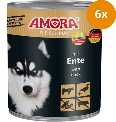 Immagine prodotto di AMORA Carne per cani Anatra pura 800g