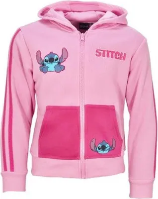 Produktbild von Disney Lilo u Stitch Mädchen Reißverschluss Hoodie Pullover – Rosa / 104