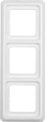 Image de Cadre Hager, triple, WG UP, IP44, blanc polaire, 1 pièce.
