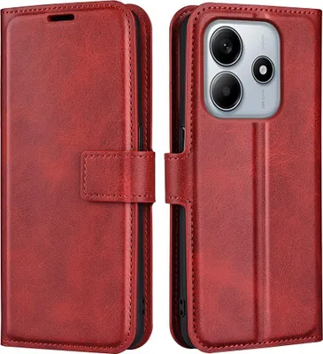 Produktbild von Xiaomi Redmi Note 14 5G Hülle - Coverup Deluxe Klapphülle - Rot