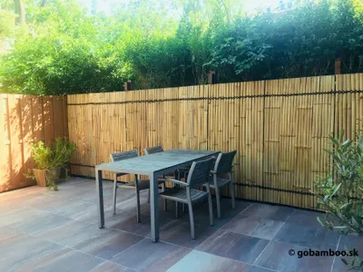 Produktbild von Bambuslamellen-Panel in Naturfarbe, 90 x 100 cm (Bambuszaun)