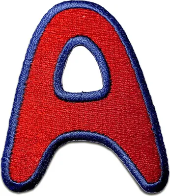 Produktbild von Buchstabe A - 6.3x5.3cm: Alphabet Buchstaben Einzeln Auswählbar - Aufnäher, Bügelbild, Aufbügler, Applikationen, Patches, Flicken, Zum Aufbügeln
