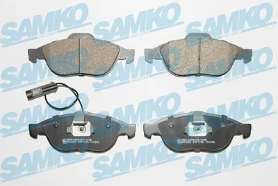 Produktbild von SAMKO Bremsbeläge Satz Vorne Bremsklötze für ALFA ROMEO 147 (937) 5SP1785