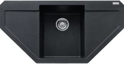 Produktbild von Franke MRG 612.071 E, Aufsatzwanne, Granit, Schwarz, 1 Becken, 350 x 425 mm, 20 cm