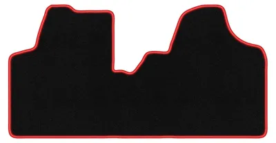 Productafbeelding van Velours automatten voor Toyota ProAce I 2013-2016 – zwart/rood, op maat – Wielganizator CARLUX