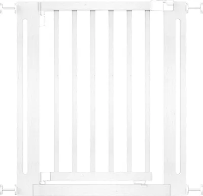 Obrázek produktu pro Dřevěná schodišťová brána Safetots Elegance, 71 cm - 79 cm, bílá