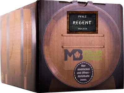 Produktbild von Bag in Box Wein Regent Rotwein trocken 5 L Weinhaus Müller Bornheim