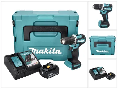 Immagine prodotto di Trapano avvitatore a batteria Makita DDF 487 RM1J 18 V 40 Nm brushless + 1x batteria ricaricabile 4,0 Ah + caricabatterie + Makpac