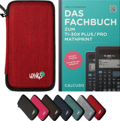 Produktbild von CALCUSO Zubehör Standardpaket Rot kompatibel für Taschenrechner TI-30X Plus/Pro Mathprint
