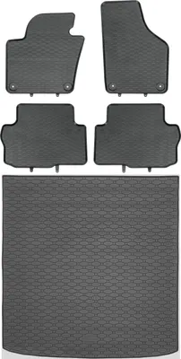 Image de RIGUM 437140 Coffre + GEYER 866/4C Tapis de sol - VW Sharan II Fourgon 09.2010-2015 (5 places) Repose-pieds AV2 avant - MONTAGE