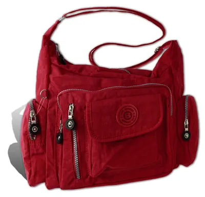 Produktbild von Bag Street Nylon Tasche Damenhandtasche rot 30x15x22 D2OTJ204R