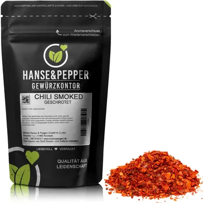 Produktbild von 500g Chili geschrotet - Smoked - rauchig
