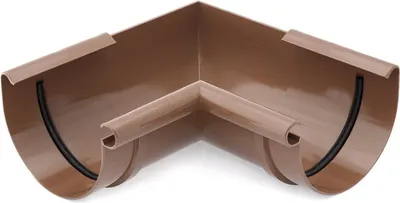 Obrázek produktu pro BRYZA Roh žlabu vnitřní plastový Ø 75 mm, Hnědá RAL 8017