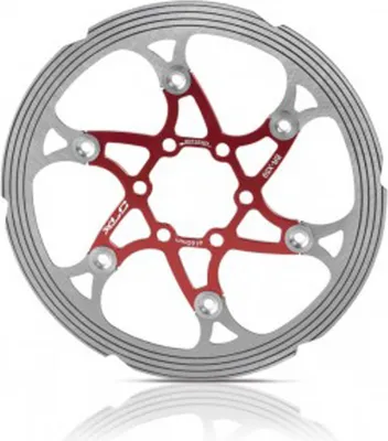 Produktbild von XLC Bremsscheibe BR-X59, Ø 160/1,8 mm, 6-Loch, CNC Reibring, 123 g, silber/rot