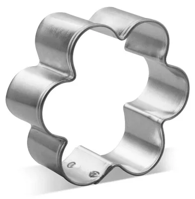 Imagen del producto de Cortador de galletas flor - Juego de 3 - Acero inoxidable - 4 cm, 5,5 cm, 6,5 cm