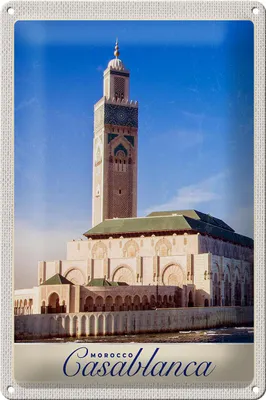 Produktbild von Blechschild Reise 20x30cm Casablanca Marokko Architektur Afrika