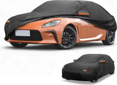 Produktbild von Autoabdeckung Wasserdicht Alle Wetter Automobil Au?en Anti-UV Sonne Regen Schutz Vollst?ndige Au?enabdeckung fš¹r Toyota GR86 190T-PU Schwarz mit Reflektierenden Streifen