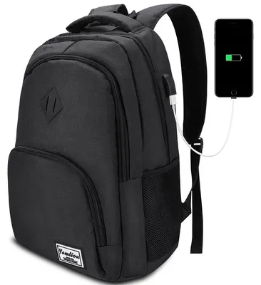 Imagen del producto de Mochila para la escuela y viajes, con compartimento para portátil