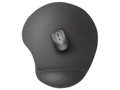 Obrázok produktu pre Trust BigFoot XL, Čierna, Jednofarebné, Gél, Nylon, Guma, Podložka pod zápästie