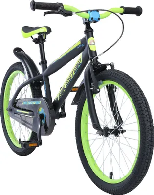 Produktbild von BIKESTAR Kinder Fahrrad ab 6 Jahre | 20 Zoll Urban Jungle Kinderrad | Schwarz & Grün
