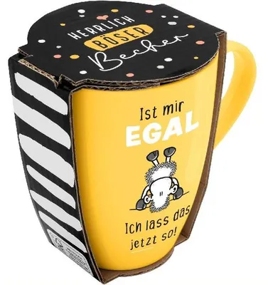 Produktbild von Tasse mit Motivdruck "Ist mir egal. Ich lass das jetzt so!", mit Banderole
