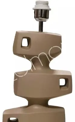 Obrázok produktu pre Stolná lampa, farba taupe, materiál: polyresín, rozmer: 23x16x65 cm