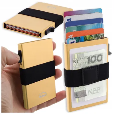 Produktbild von Kreditkartenetui Kartenhülle Slim - RFID NFC Schutz Blocking Schutzhülle Blocker | Aluminiumlegierung - bis zu 6 Kreditkarten | VOLAN®