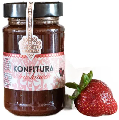 Produktbild von Erdbeerkonfitüre 250g - Schronisko Bukowina