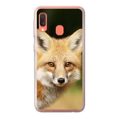 Produktbild von MuchoWow® Handyhülle Schutzhülle Hülle für Samsung Galaxy A20e Fuchs - Welpe - Porträt Silikon Softcase Handy Hülle - Abdeckung