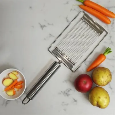 Produktbild von Manueller Handschneider aus Edelstahl, 20 cm – Eierschneider, Zwiebelhacker und Drahtkäseschneider | Küchenhelfer zum schnellen Schneiden und für die Zubereitung