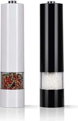 Produktbild von GOURMETmaxx Salz- & Pfeffermühle - Mit Keramikmahlwerk - schwarz/weiß