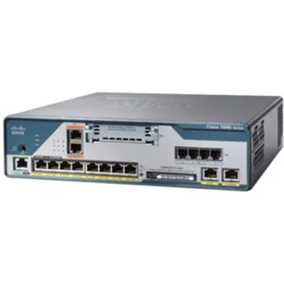 Produktbild von Cisco 1861, 10,100 Mbit/Sek, 802.11b, 802.11g, ADSL2+, IEEE 802.1af, 8 Benutzer, 2,2 dBi