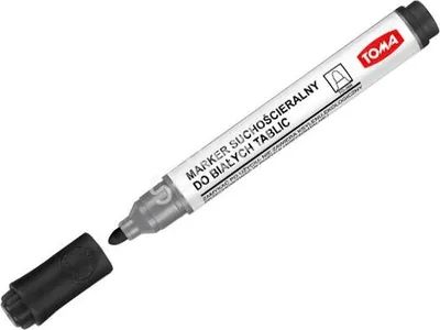 Produktbild von TOMA Whiteboardmarker rund schwarz p10,/Preis per 1Stk.
