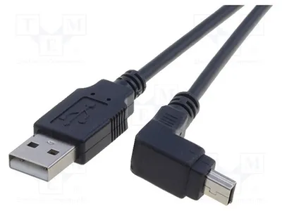 Produktbild von 1x Kabel USB 2.0 USB A-Stecker,Mini-USB-B Stecker gewinkelt 93971 USB-Kabel und -