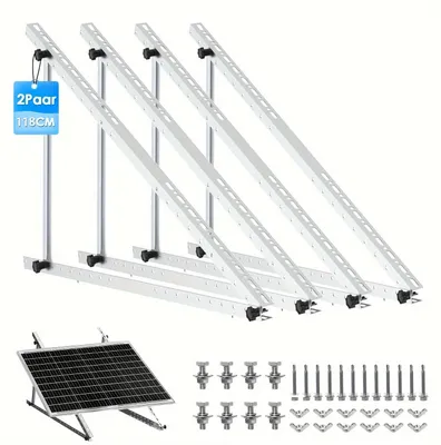 Produktbild von Verstellbare Solarmodulhalterungen – Solarmodulmontagehalterungen – Solarhalterungen – Panelstützen – Balkonhalterungen
