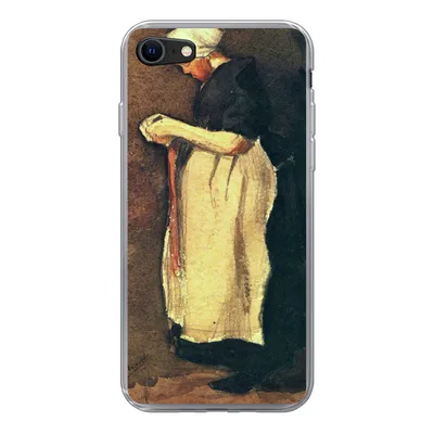 Produktbild von MuchoWow® Handyhülle Schutzhülle Hülle für iPhone 8 Die Scheveningerin - Vincent van Gogh Silikon Softcase Handy Hülle - Schutzhaube
