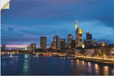Produktbild von ARTland Wandbild, selbstklebend Frankfurt Skyline Größe: 90x60 cm