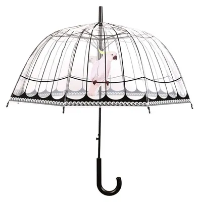 Image de Parapluie effet cage oiseaux - Transparent - D 81 x H 83,3 cm