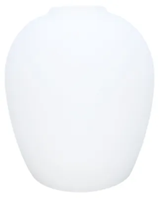 Image de Verre de lampe, verre opale blanc mat, Ø 100 mm, H 114 mm, culot E14, verre de rechange