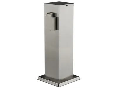 Produktbild von Außensteckdose 2-Fach, IP44, Edelstahl V2A, 127x127x300mm, 3680W/ 16A