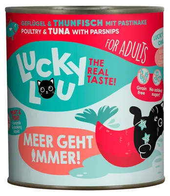 Produktbild von Lucky Lou Lifestage Adult Geflügel & Thunfisch 6x 800 g