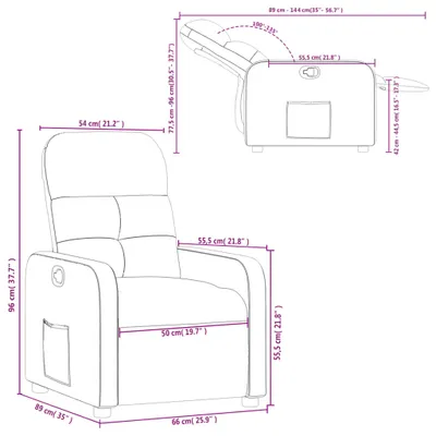 Zdjęcie produktu dla VidaXL 374199, Tkanina, Czarny, Pianka, 110 kg, 660 mm, 890 mm