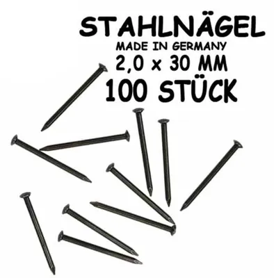 Produktbild von Stahlnägel 2,0 x 30mm, 100 Stück