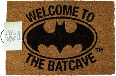 Image de Batman - paillasson "Welcome To The Bat Cave" NS6304 (taille unique) (Marron)