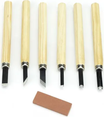 Produktbild von Modelcraft Schnitzwerkzeuge mit Schleifstein (Set)