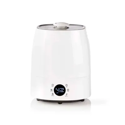 Image de Nedis humidificateur d'air - 110 W - avec brume fraîche et chaude - 5.5 l - hygromètre - minuterie - adapté à un espace jusqu'à : 50 m² - gris / blanc