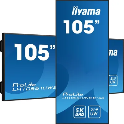 Immagine prodotto di Iiyama LH10551UWS-B1AG IIYAMA 265,9cm(105") LH10551UWS-B1AG 21:9 HDMI+DP+USB-C bl. retail (Speditionsversand)